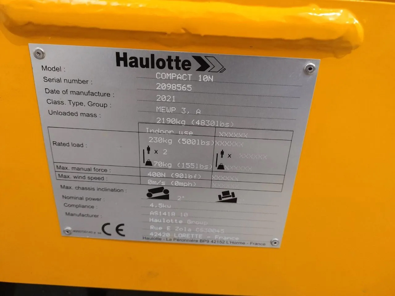 Haulotte Compact 10N Ножничный подъемник Haulotte Compact 10N